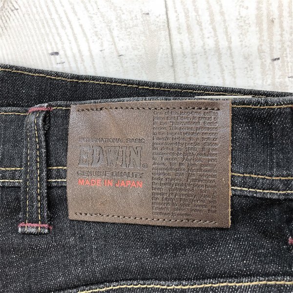 EDWIN 404 Edwin men's stretch Denim jeans pants large size 48 black 