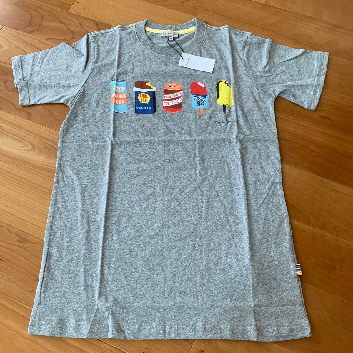 PaulSmith ポールスミス　ジュニア　12A Tシャツ　半袖　グレー　灰色　プリントTシャツ
