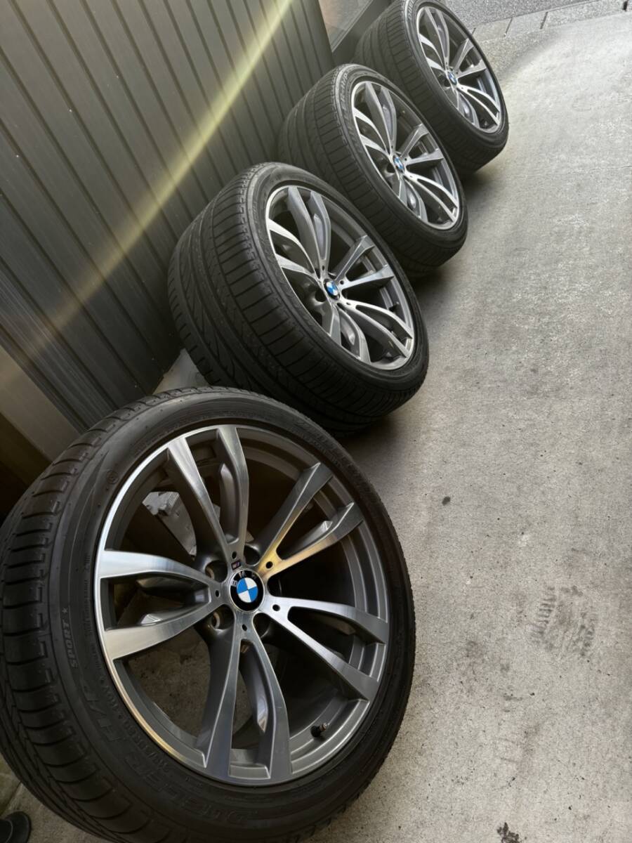 BMW 純正 X5 (F15) X6 (F16) ダブルスポーク スタイリング489 20インチ 10J +40 / 11J +37 5H 120 Mスポ タイヤホイール4本セットの画像1