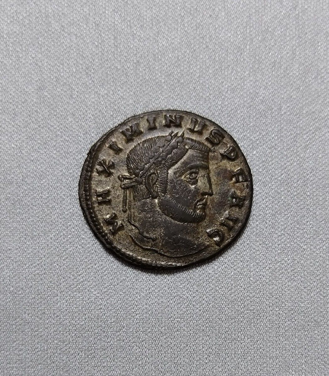 古代ローマRoman Empire AE Follisフォリス銅貨AD308-313 Maximin ii daiaマクシミヌス