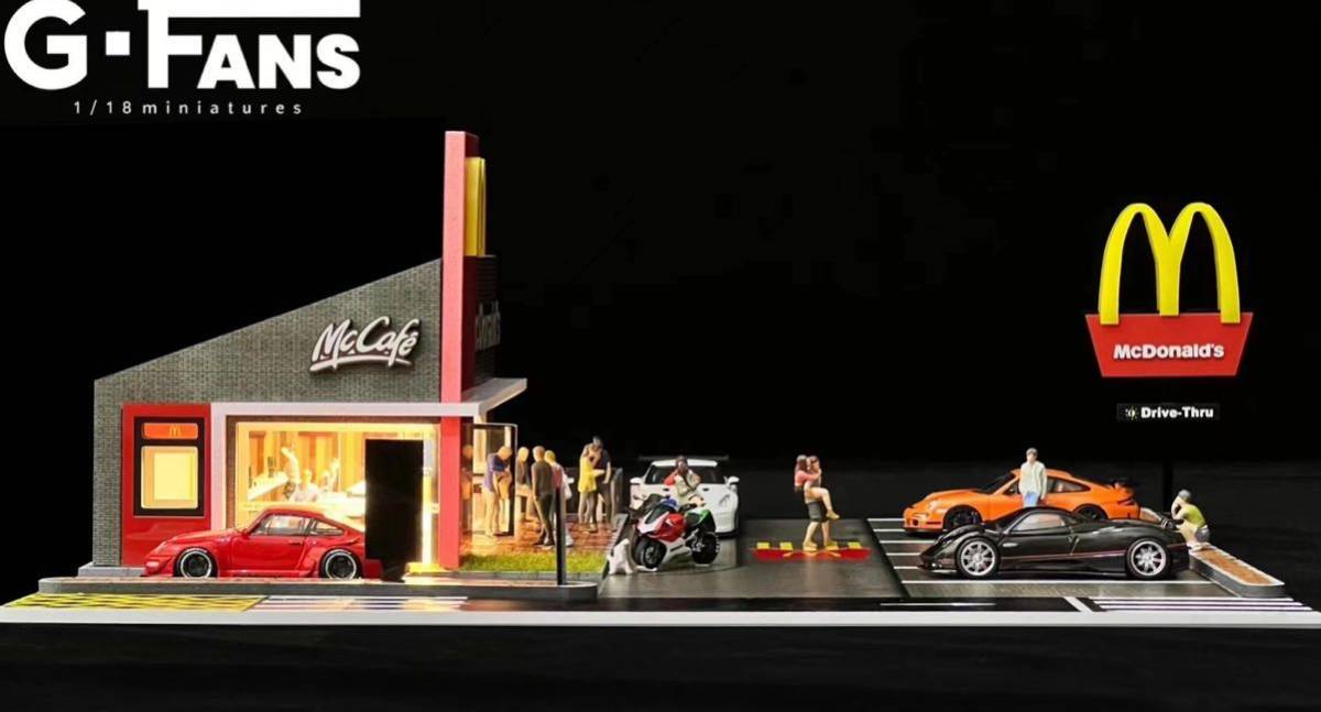  immediate payment G-FANS 1/64 fast hood McDonald's geo llama lighting construction type parking place attaching new goods unopened new product 