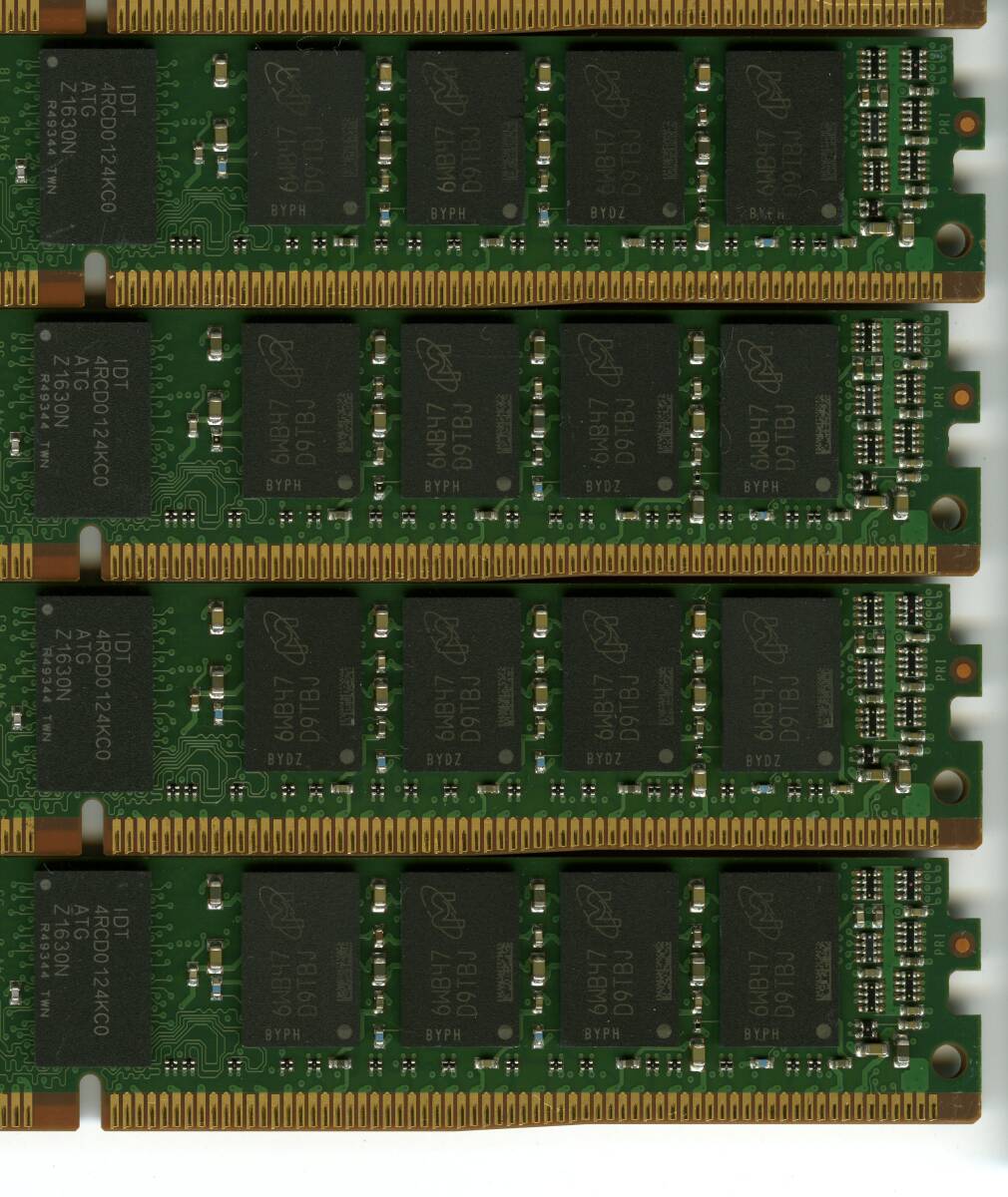 【RDIMM】DDR4-2400、ECC Registered、16GBの8枚セットで128GB、中古 　micron vlp reg サーバー用　Z440で動作確認済み　1647-7_画像9