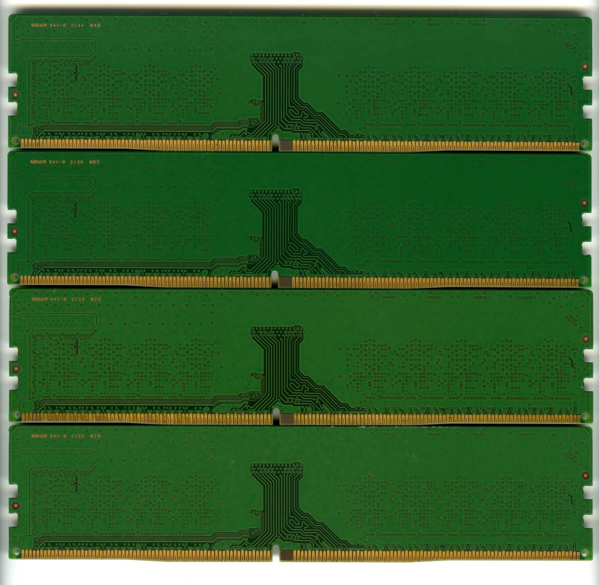 【ECC UDIMM】DDR4-3200、8GBの4枚セットで32GB、中古　Samsung　 ECC Unbuffered　　2142,2152_画像2