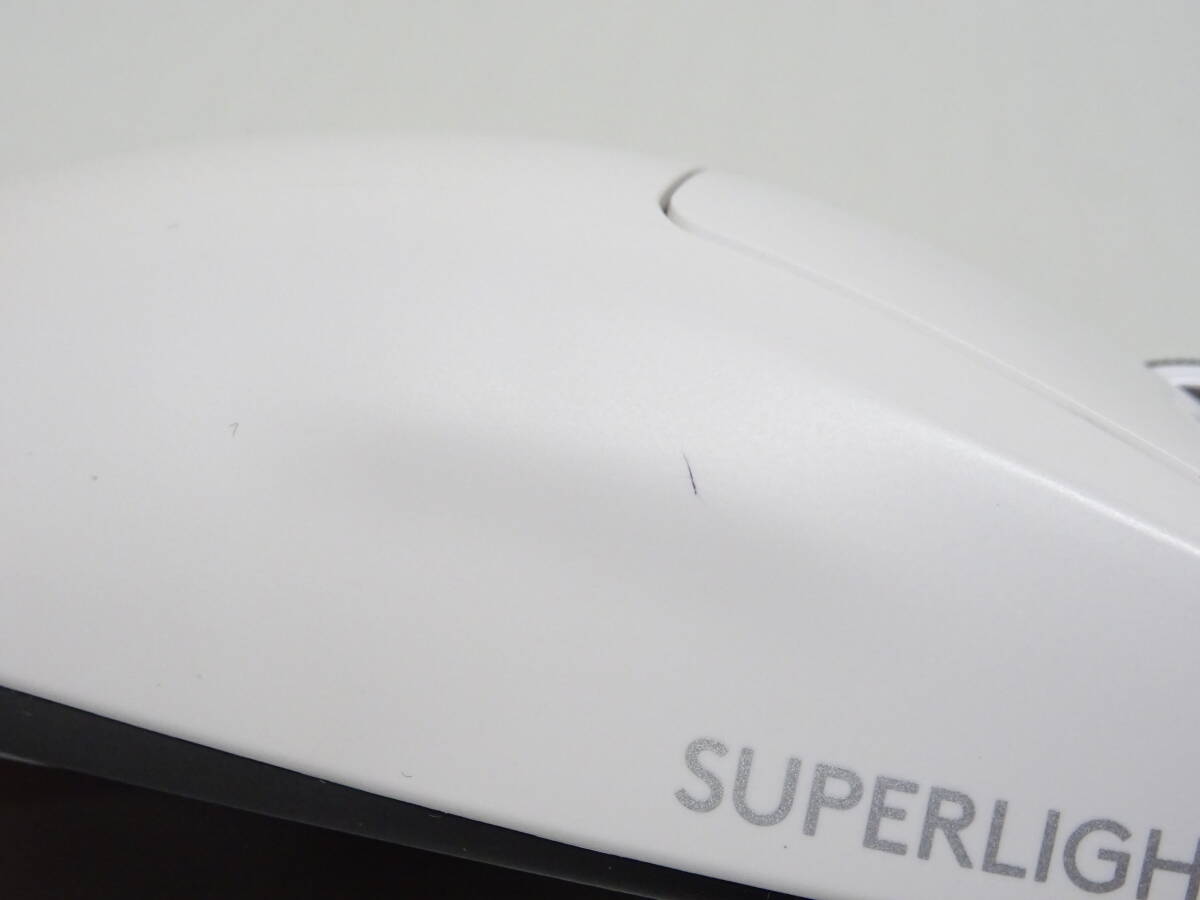 [ bottom cover lack of ]HE-566* Logicool G PRO X SUPERLIGHT wireless mouse body /USB receiver only secondhand goods 