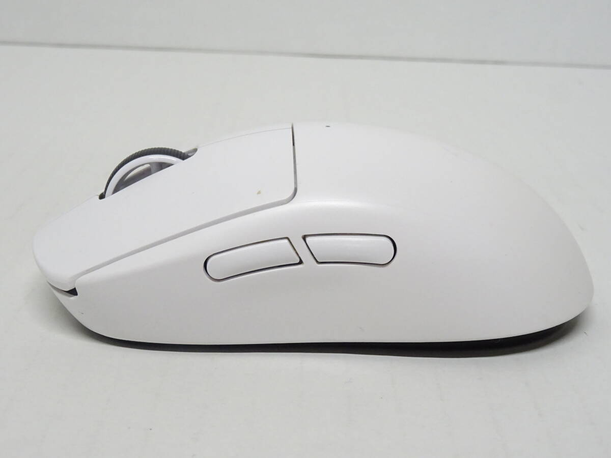 [ bottom cover lack of ]HE-566* Logicool G PRO X SUPERLIGHT wireless mouse body /USB receiver only secondhand goods 