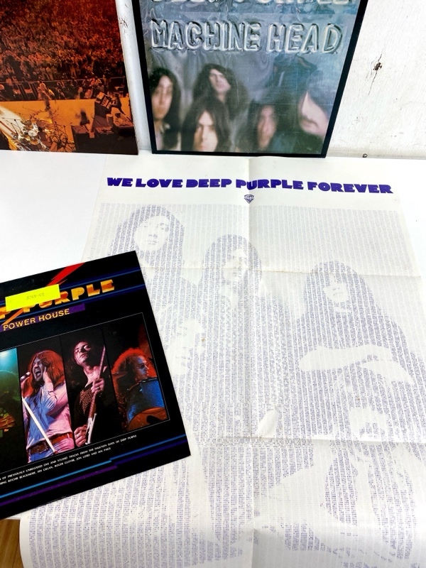 I3889/LP/ディープ・パープル Deep Purple ポスター付き 8点セット_画像3