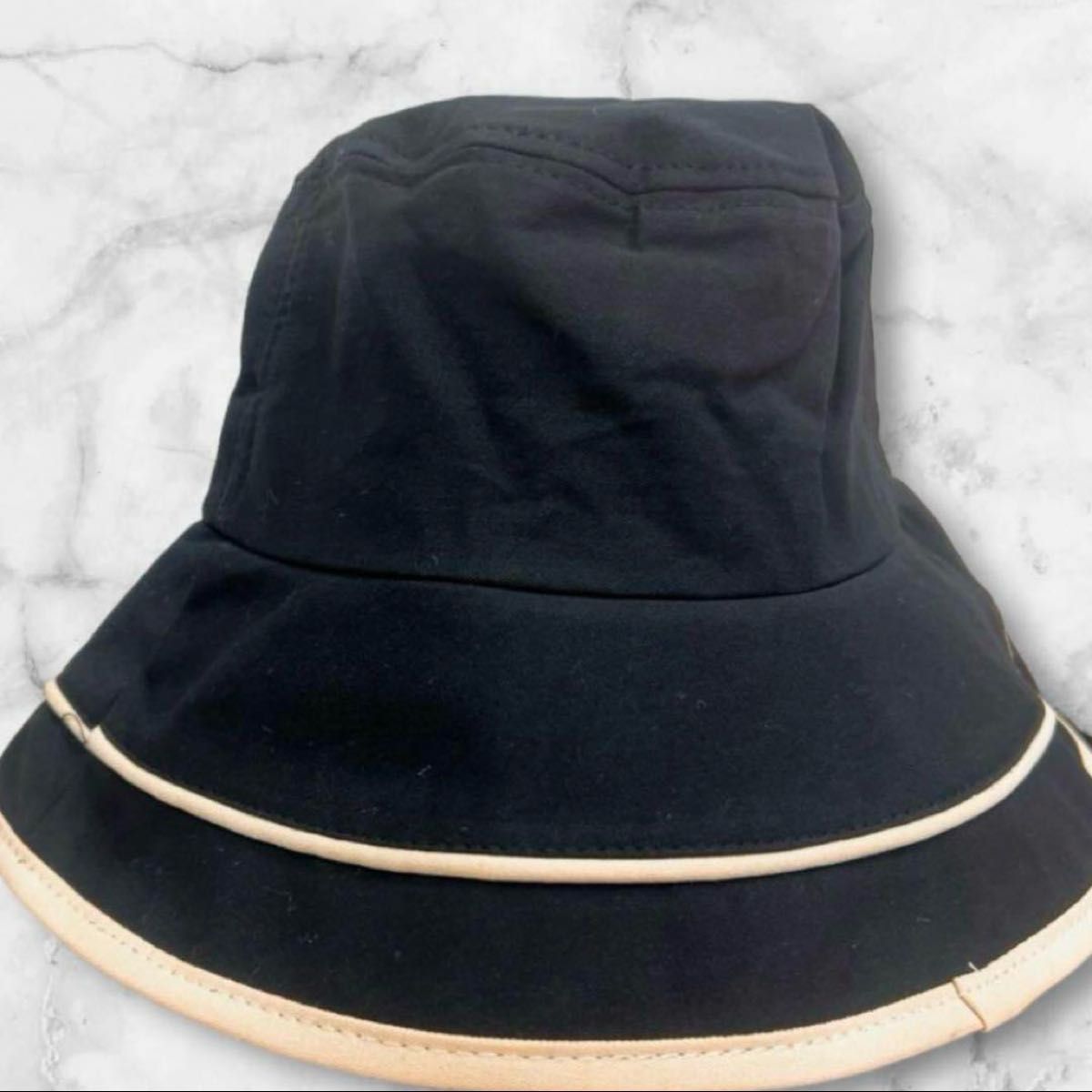 ハット バケットハット 帽子 キャップ ブラック 黒 日焼け防止 紫外線対策
