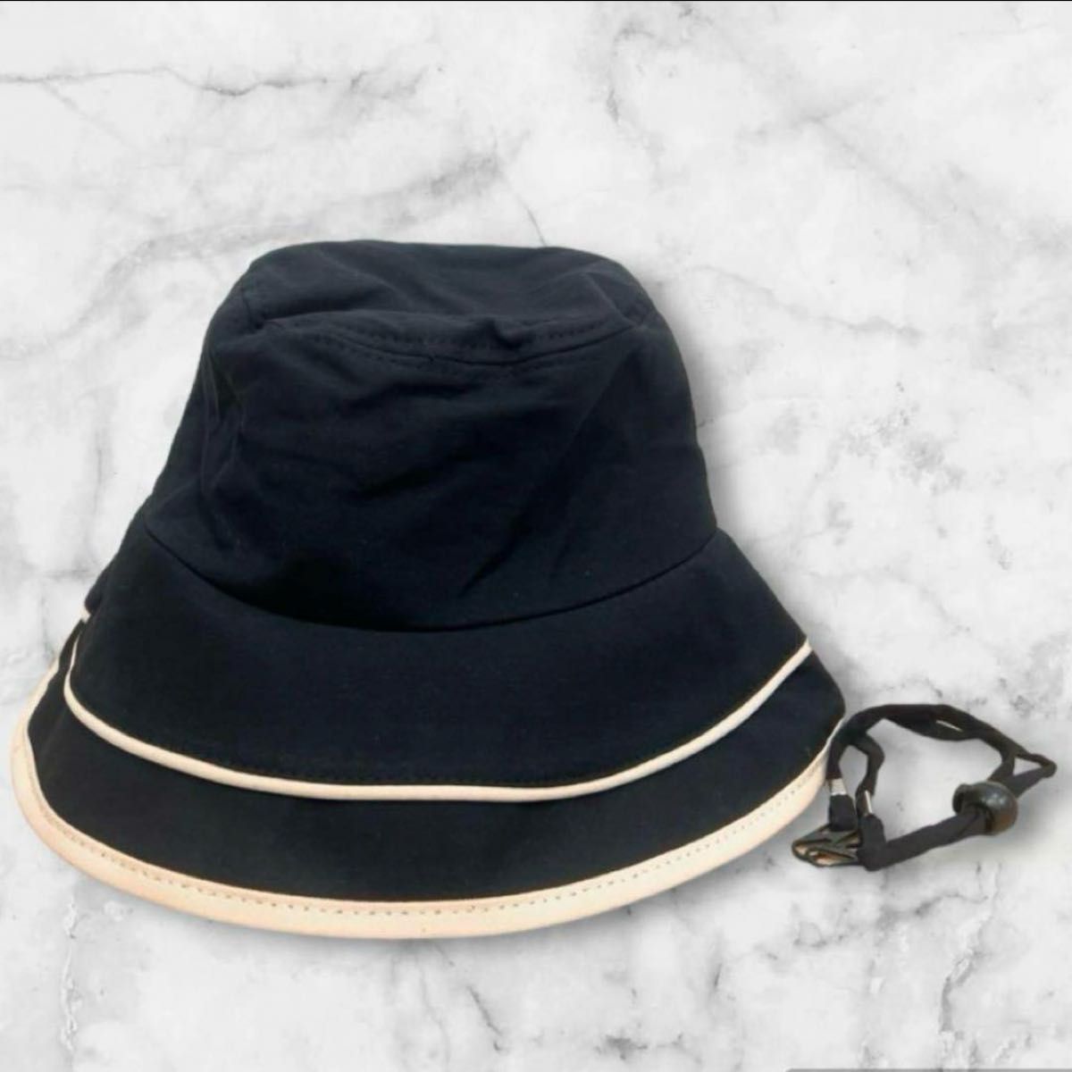 ハット バケットハット 帽子 キャップ ブラック 黒 日焼け防止 紫外線対策