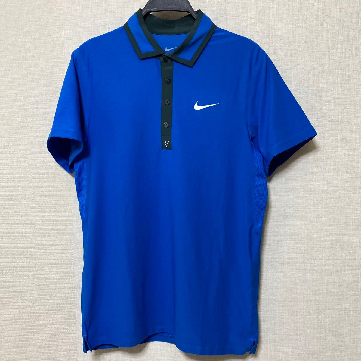 NIKE ナイキ ロジャーフェデラー選手モデル テニスウェア RFロゴ入り 半袖Tシャツ　ポロシャツ