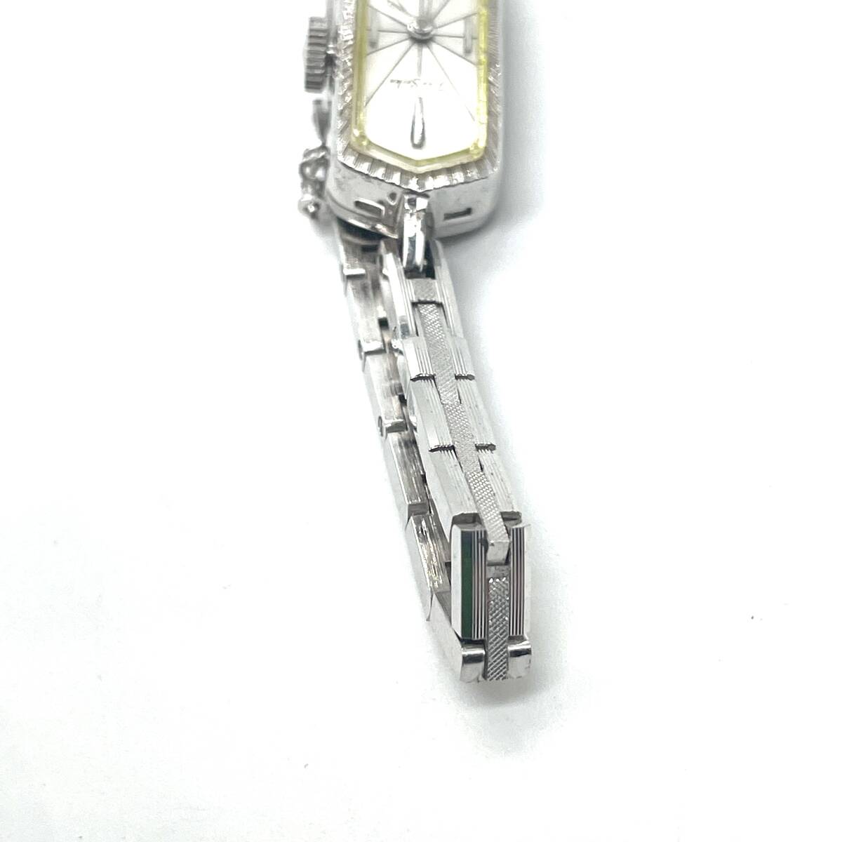 稼働品 SEIKO Jine セイコー 1520-3280 17石 手巻き 機械式 腕時計 17石 シルバー ホワイト_画像5