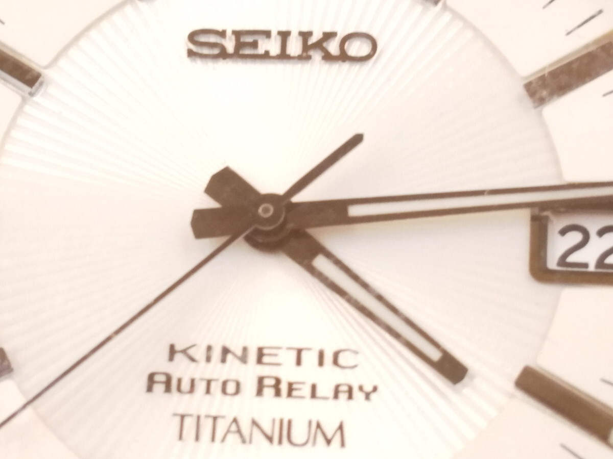 Y5-373 ★SEIKO(セイコー)KINETIC キネティック AUTO RELAY オートリレー 5J22-0C20 ★_画像3