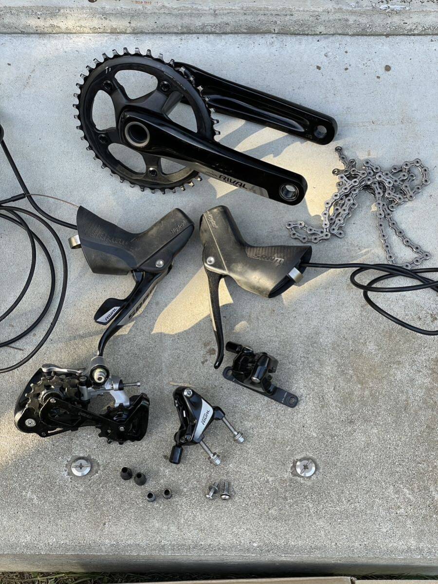 中古 スラム SRAM ライバル RIVEL 11速 フロントシングル 油圧 セット