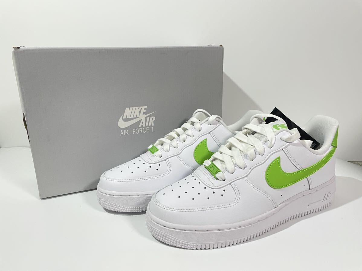 【送料無料】【新品】【希少サイズ】NIKE WMNS AIR FORCE 1 '07 ナイキ ウィメンズ エアフォース 1 ホワイト/アクショングリーン 