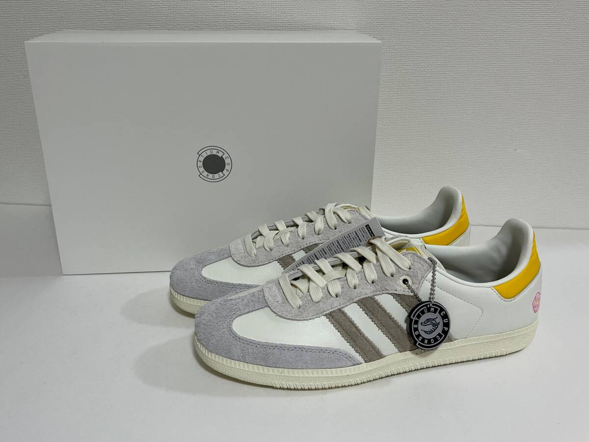 【送料無料】【新品】27.5cm 　Kasina x adidas Consortium SAMBA カッシーナ アディダス コンソーシアム サンバ IE0169 ホワイト グレー_画像2