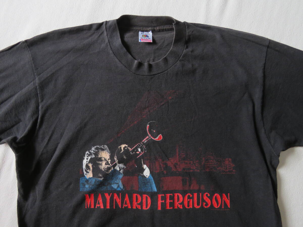 MAYNARD FERGUSON　メイナード ファーガソン　ツアー Tシャツ　ブラック　黒　半袖　ジャズ　ブルース　バンド　jazz　USA製　90s　XL_画像3