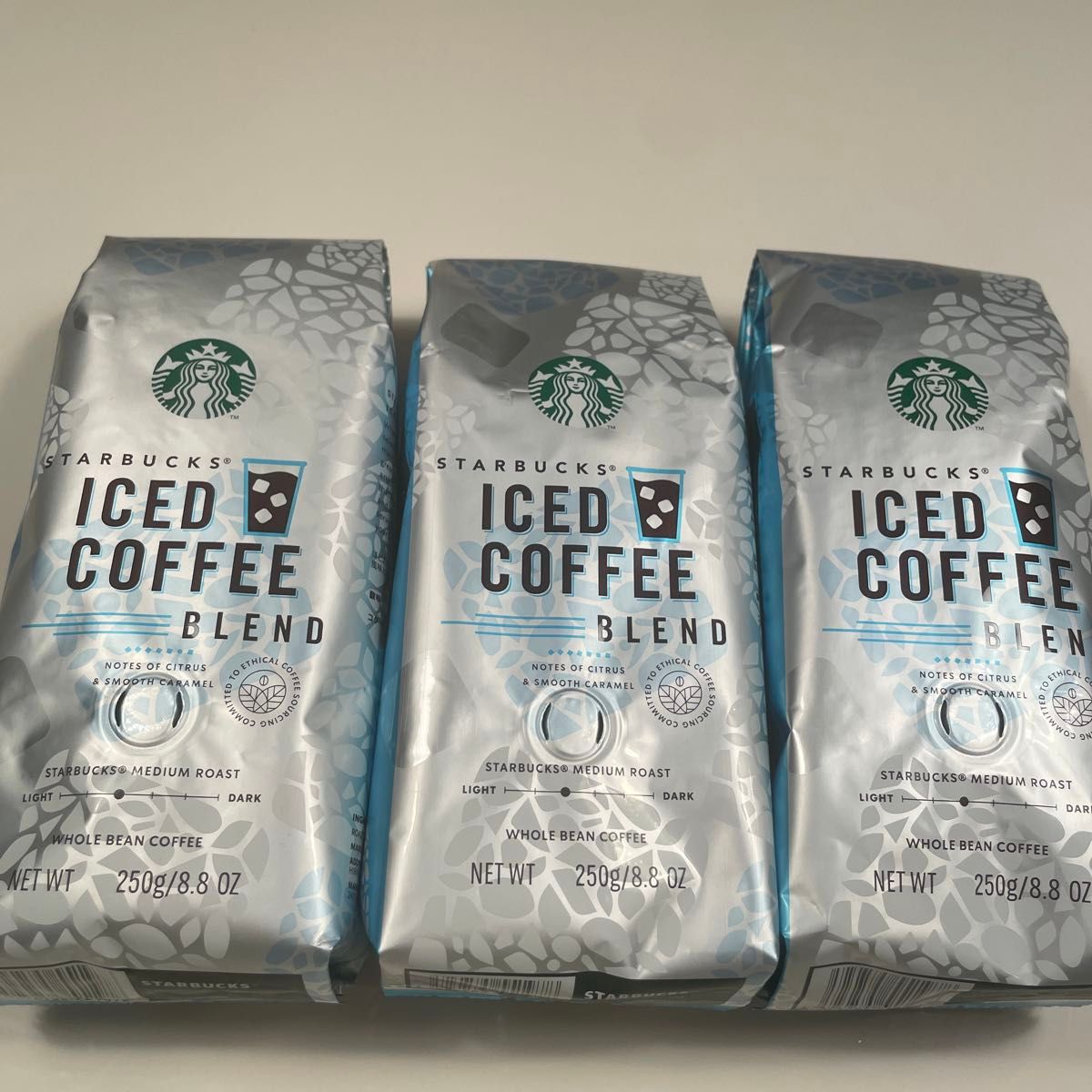 なつ様確認用☆スターバックス コーヒー豆3袋 アイスコーヒーブレンド 250g×3 STARBUCKS スタバ