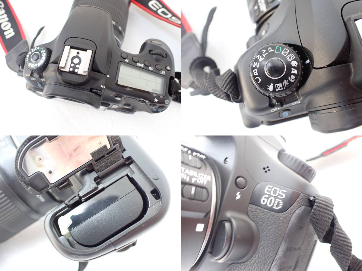 1円～ Canon キヤノン EOS 60D レンズキット EF-S 18-135mm F3.5-5.6 IS デジタル一眼 レンズズーム調整部分ベタあり_画像10