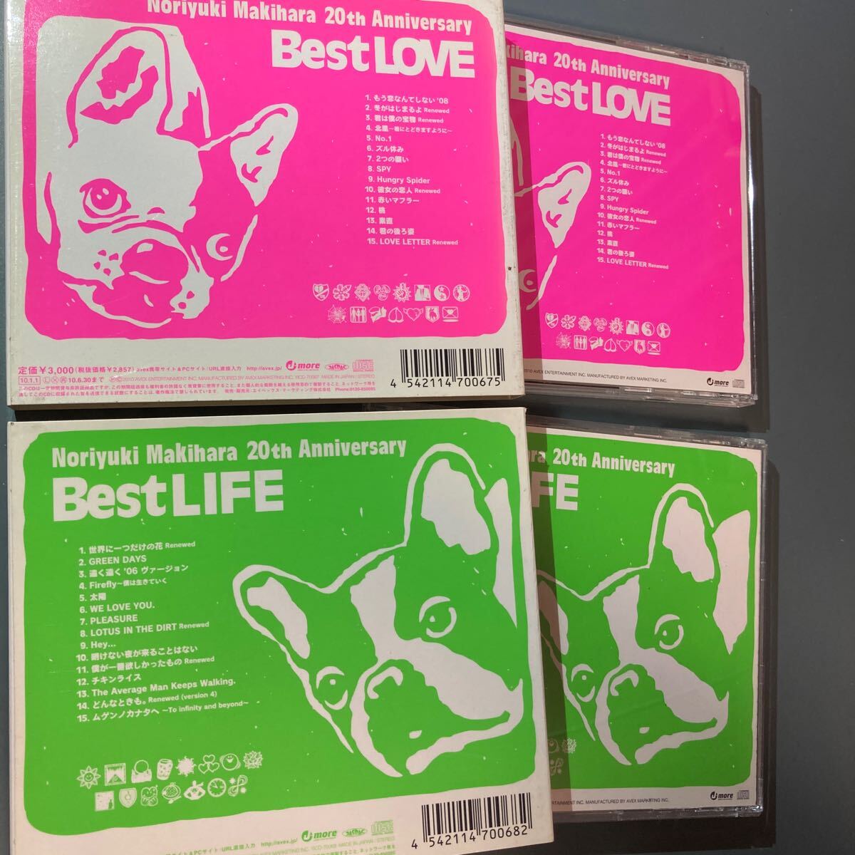【CD】槇原敬之 Noriyuki Makihara 20th Anniversary 「Best LOVE」「Best Life」 2枚セットの画像2