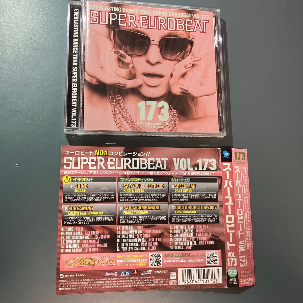 【帯付CD】スーパーユーロビート Ｖｏｌ.１７３ （オムニバス） ヌアージュキング＆クイーンデイヴシモンロリータアナリーズフランツト_画像2