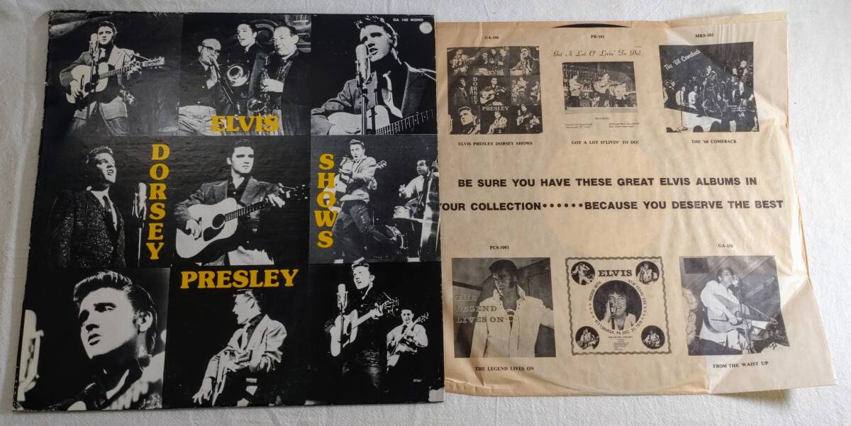  US盤 レア Elvis Presley/ Dorsey Shows Mono盤/The Fifties Interviews/エルビス プレスリー LP３枚セットロカビリー Record レコード_画像2
