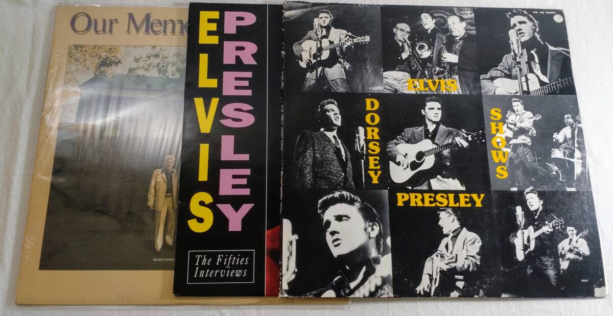  US盤 レア Elvis Presley/ Dorsey Shows Mono盤/The Fifties Interviews/エルビス プレスリー LP３枚セットロカビリー Record レコード_画像1