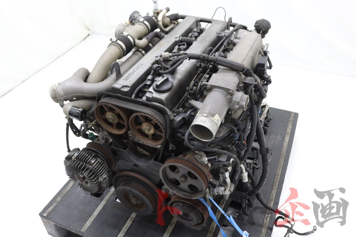 80880301 1JZ-GTE エンジンAssy ツインターボ マーク2 ツアラーV JZX90 トラスト企画 送料無料 U_画像1