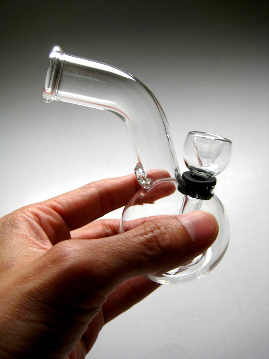 ◆SALE◆パイレックス製ガラスボング【ちび】Glassコンパクト水パイプ喫煙具PIPE420BONGボング WEED BURST HIGH TIMESカンナビスカップ_パイレックス製ガラスボング【ちび】