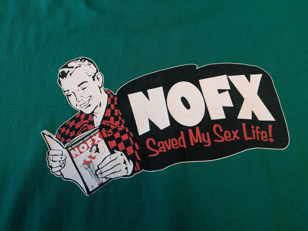 送料無料 90s NOFX XL Tシャツ Hanes USED グリーン系 /(検 送料無料 90s NOFX XL Tシャツ Hanes USED グリーン系 /(検