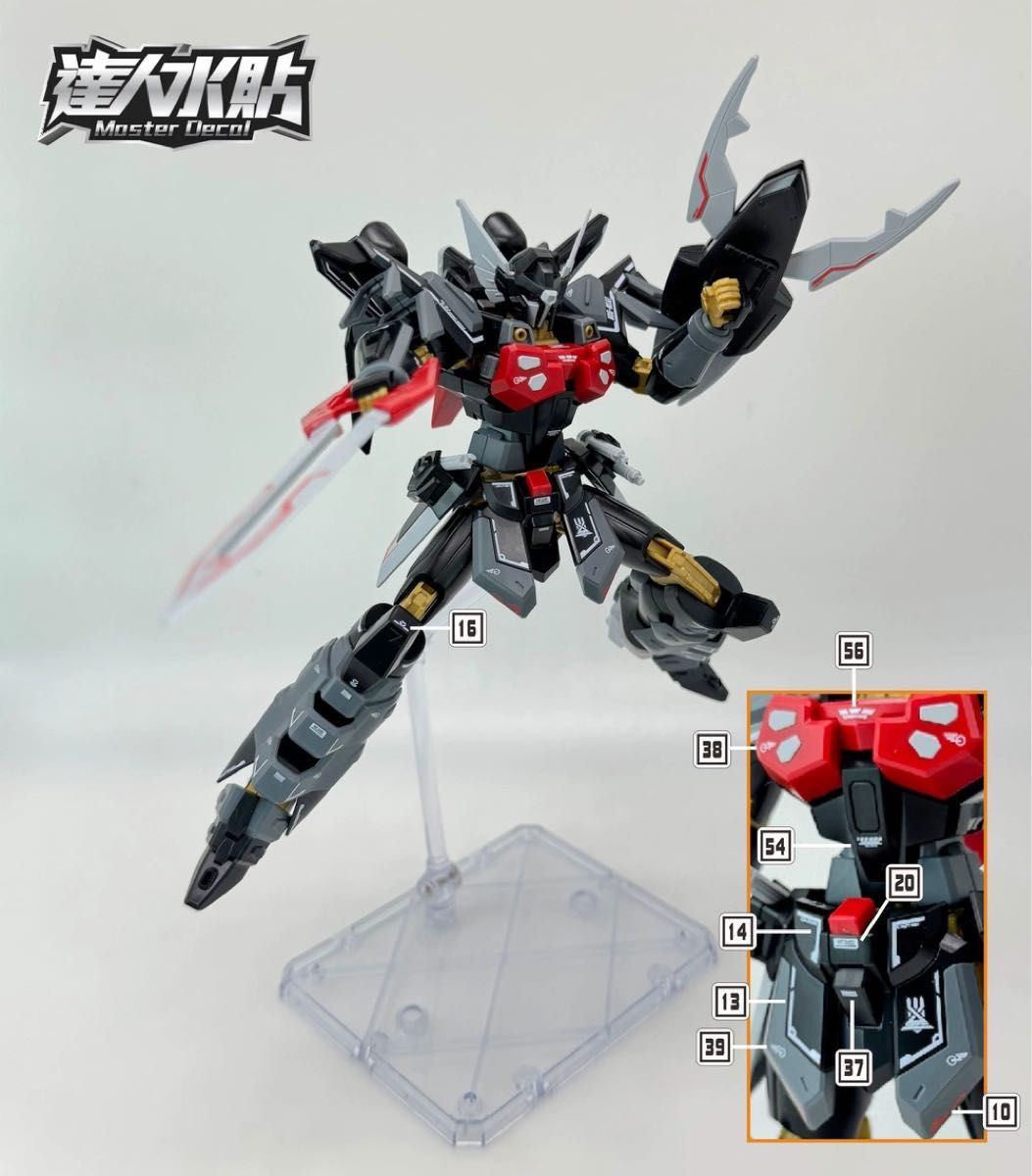 HG 1/144 ブラックナイトスコードシヴァ用水転写式デカール　他社製　ガンダム　ガンプラ　プラモデル