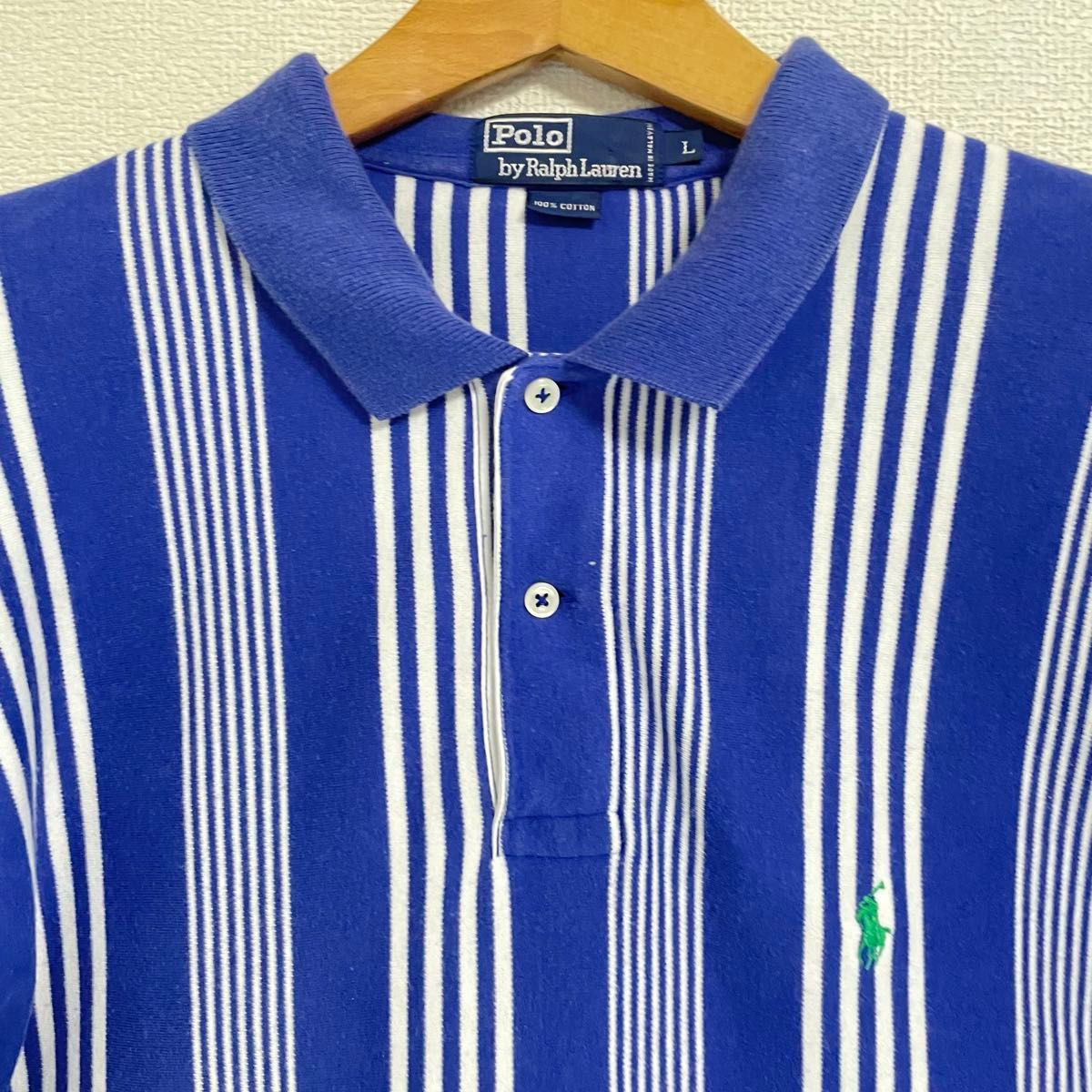 ポロラルフローレン　【 XL 】 ポロシャツ　半袖　ロング丈　大きい　超美品