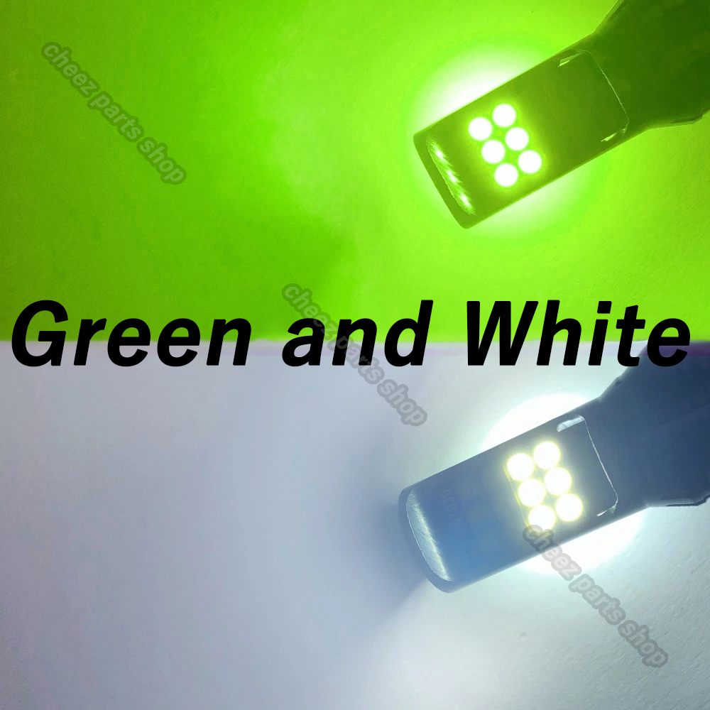 2色切替式 ライムグリーン ホワイト LEDフォグランプ H8 H9 H11 H16 カラーチェンジ 12v 24v フォグライト 送料無料 アップルグリーン 5ngの画像2