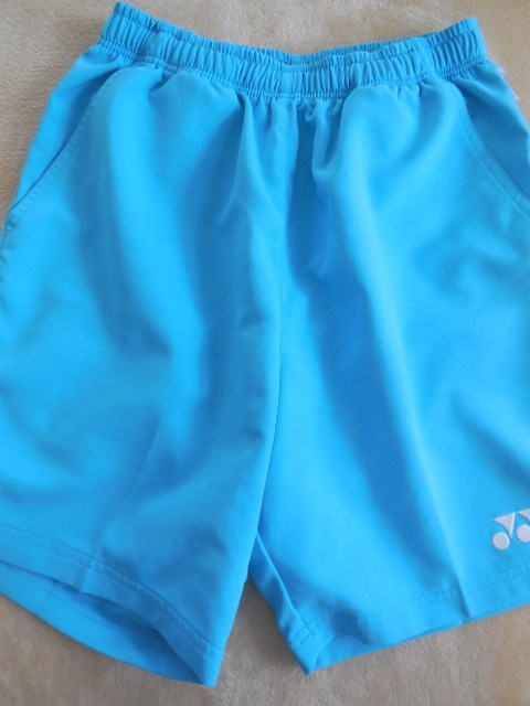 ^USED^ badminton ^ light blue ^ shorts ^YONEX^ Yonex ^ size SS^