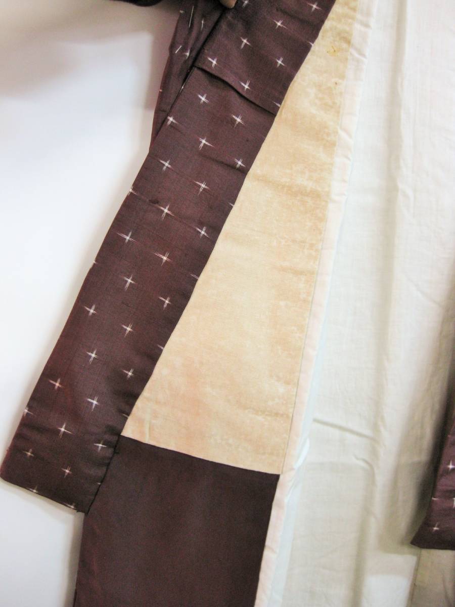 あり い 昭和レトロ 男性 着物 羽織 絹 和装 和服 中綿 日本 当時物 