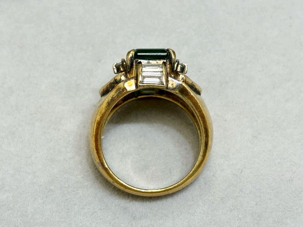 シルバー 925 ブレスレット リング 指輪 ダイヤモンド ゴールドカラー アクセサリー _画像6