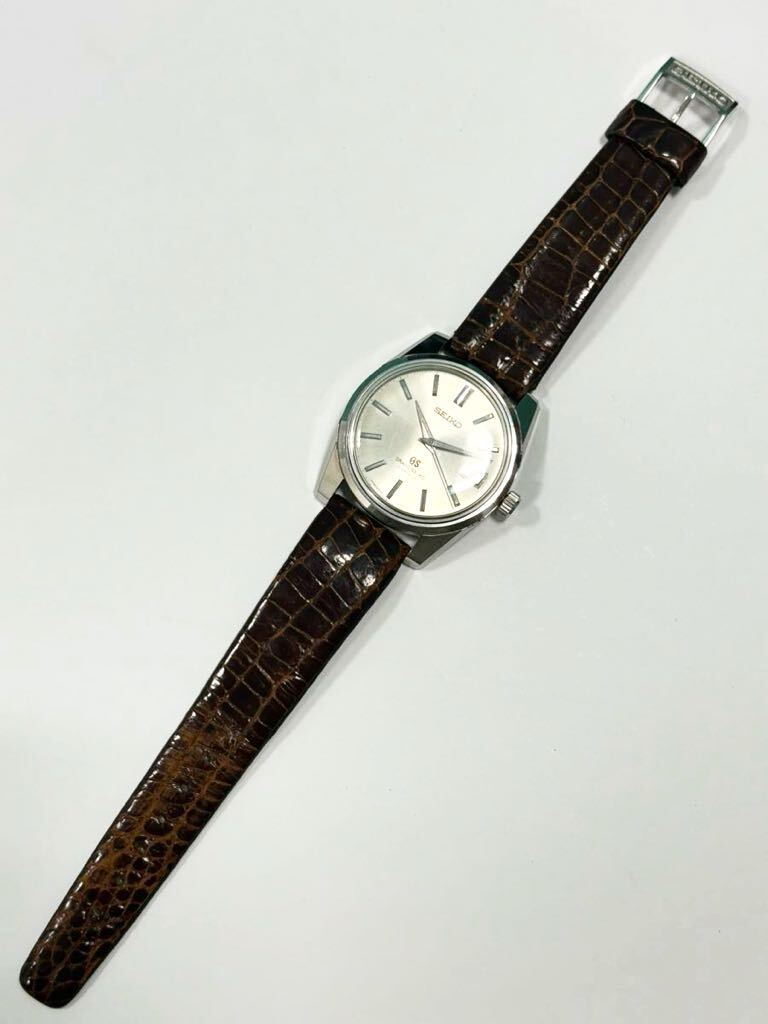 1円〜 GRAND SEIKO グランドセイコー 手巻き 稼働品 GS メダリオン 純正ベルト 5722 9990 美品 メンズ 腕時計 美品の画像9