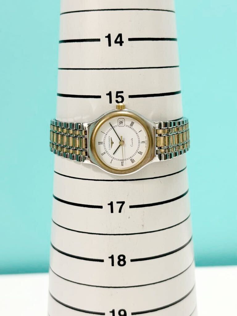 不動品 LONGINES ロンジン Flagship フラグシップ 7145 クォーツ レディース腕時計_画像4