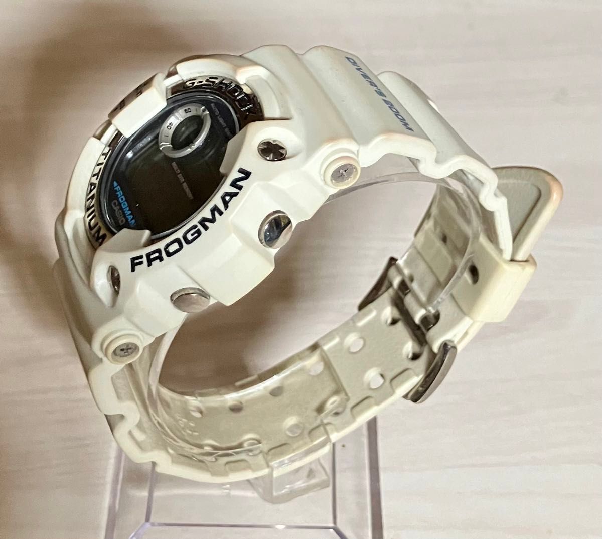 希少 カシオG-SHOCK DW-9900フロッグマン メンインホワイト G 希少 カシオG-SHOCK DW-9900フロッグマン メンインホワイト G
