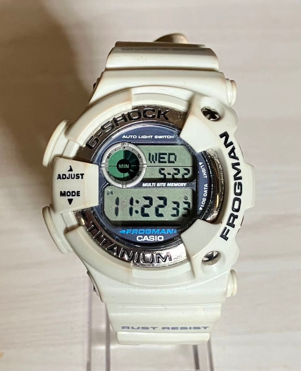 希少 カシオG-SHOCK DW-9900フロッグマン メンインホワイト G 希少 カシオG-SHOCK DW-9900フロッグマン メンインホワイト G