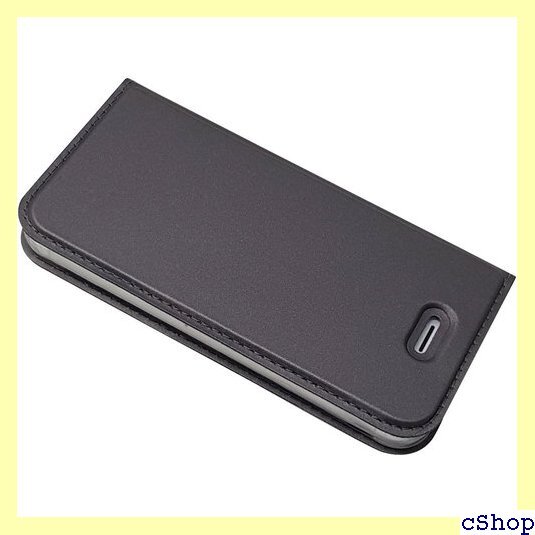 アイフォンSE 5S 5 ケース 手帳型 iPhone ンド機能 PUレザー 超薄型 人気 おしゃれ４色-グレー 79