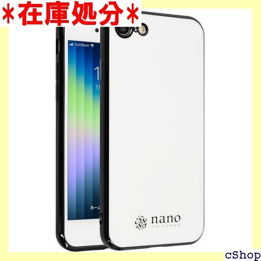 nano・universe iPhone SE 3 バース アイフォンse ブランド スマホケース ホワイト 708