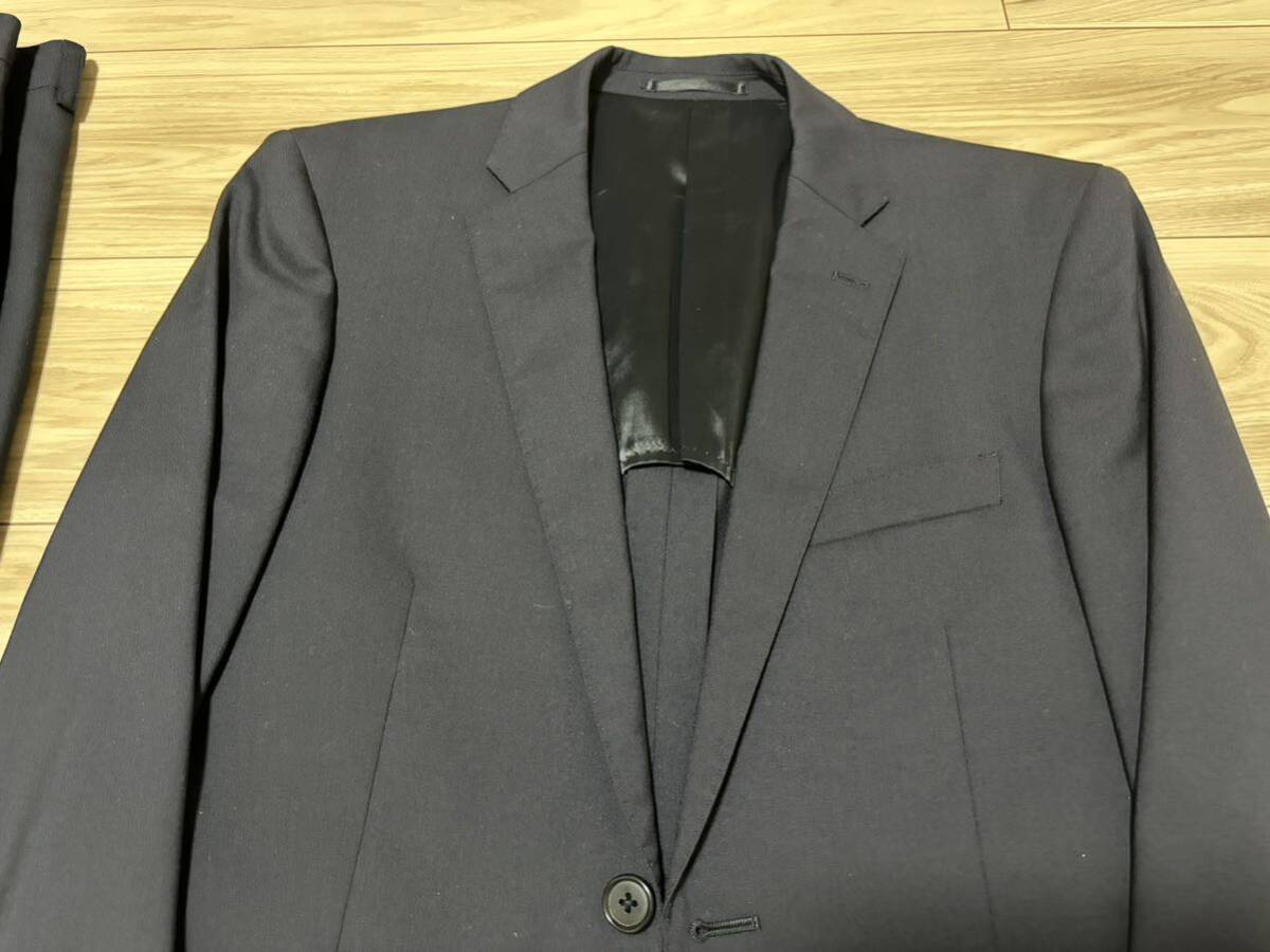 PERSON'S FOR MEN パーソンズフォーメン スーツ 上下セット 目安サイズS 身長160 洋服の青山メンズ 黒 ブラック 新卒_画像2