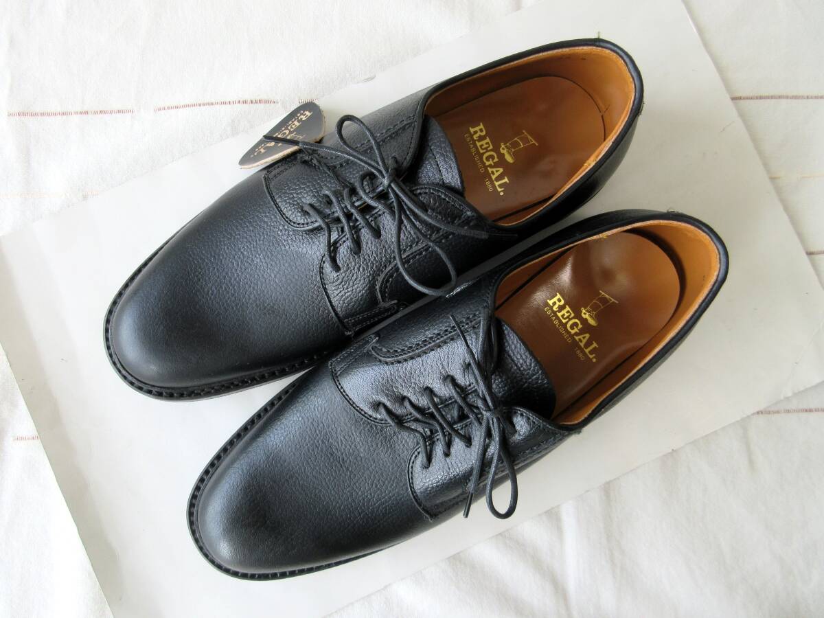 【新品未使用品】REGAL リーガル メンズ 25cm EE 25.0cm 2E 革靴 レザーシューズ 黒 ブラック ビジネスシューズ 紐靴_画像5