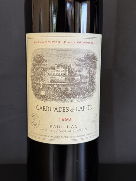 未開栓　CARRUADES de LAFITE　キャラード・ラフィット・ロートシルト　1998年　750ml　13％_画像3