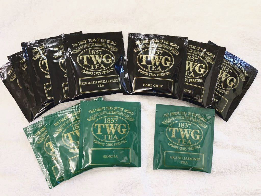 ★TWG SINGAPORE 1837★ティーバッグ セット4種類 12パック★紅茶イングリッシュブレックファースト,アールグレイ,ジャスミン茶、煎茶_画像1