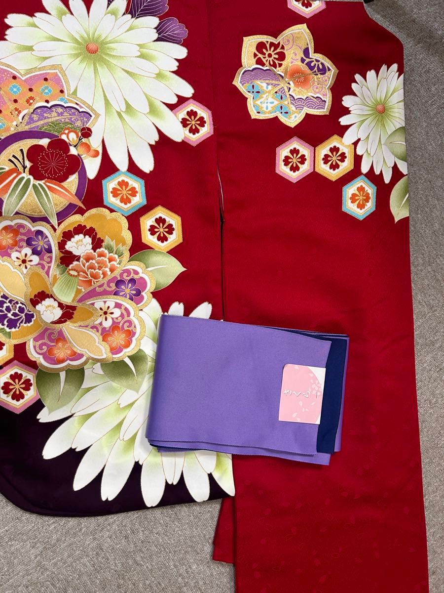 袴3点セット　 着物 袴　半幅帯　 袷　卒業式袴　卒業式　成人式　女の子　大きいサイズ