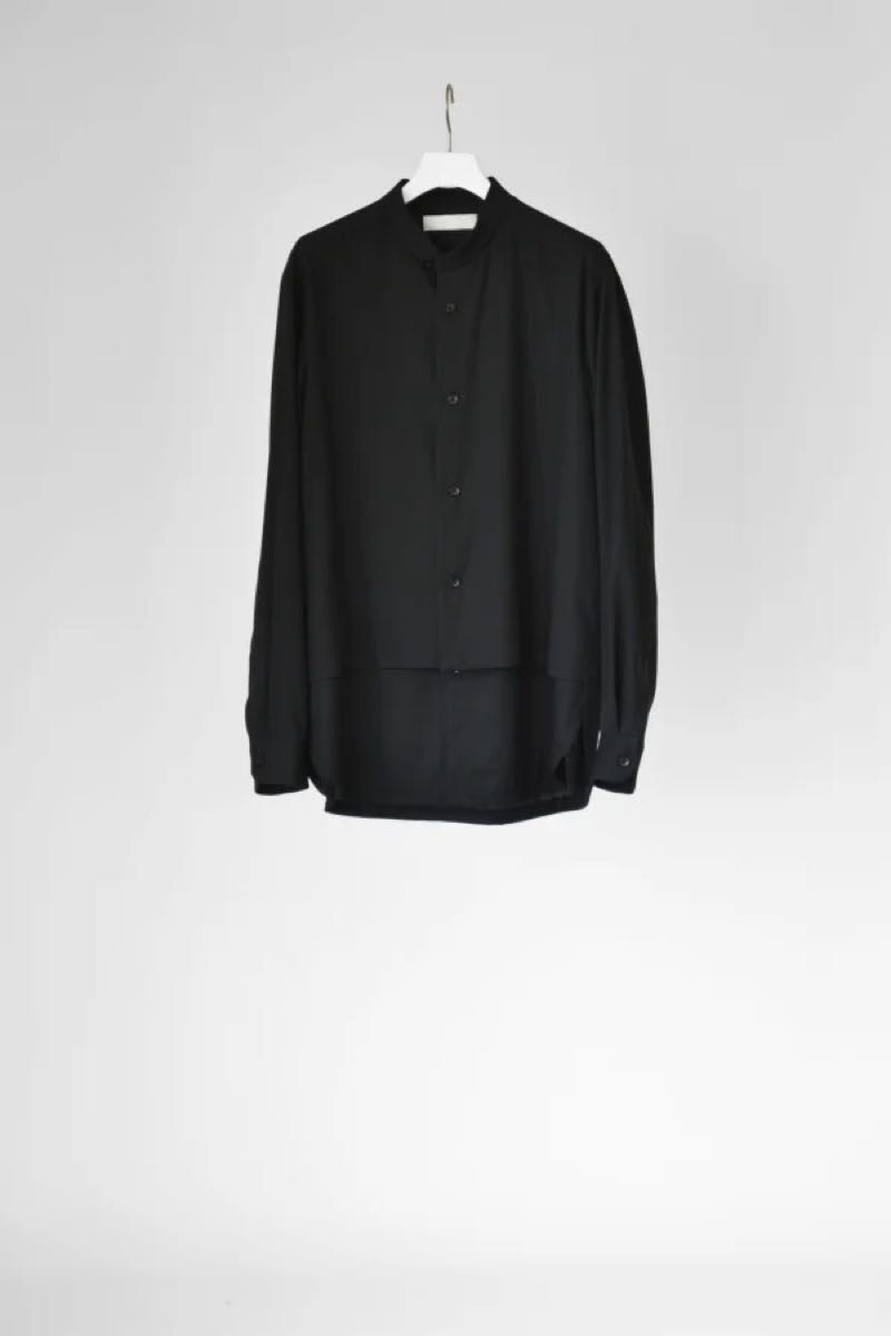 エトセンス　ETHOSENS Layer shirt BLACK ブラック