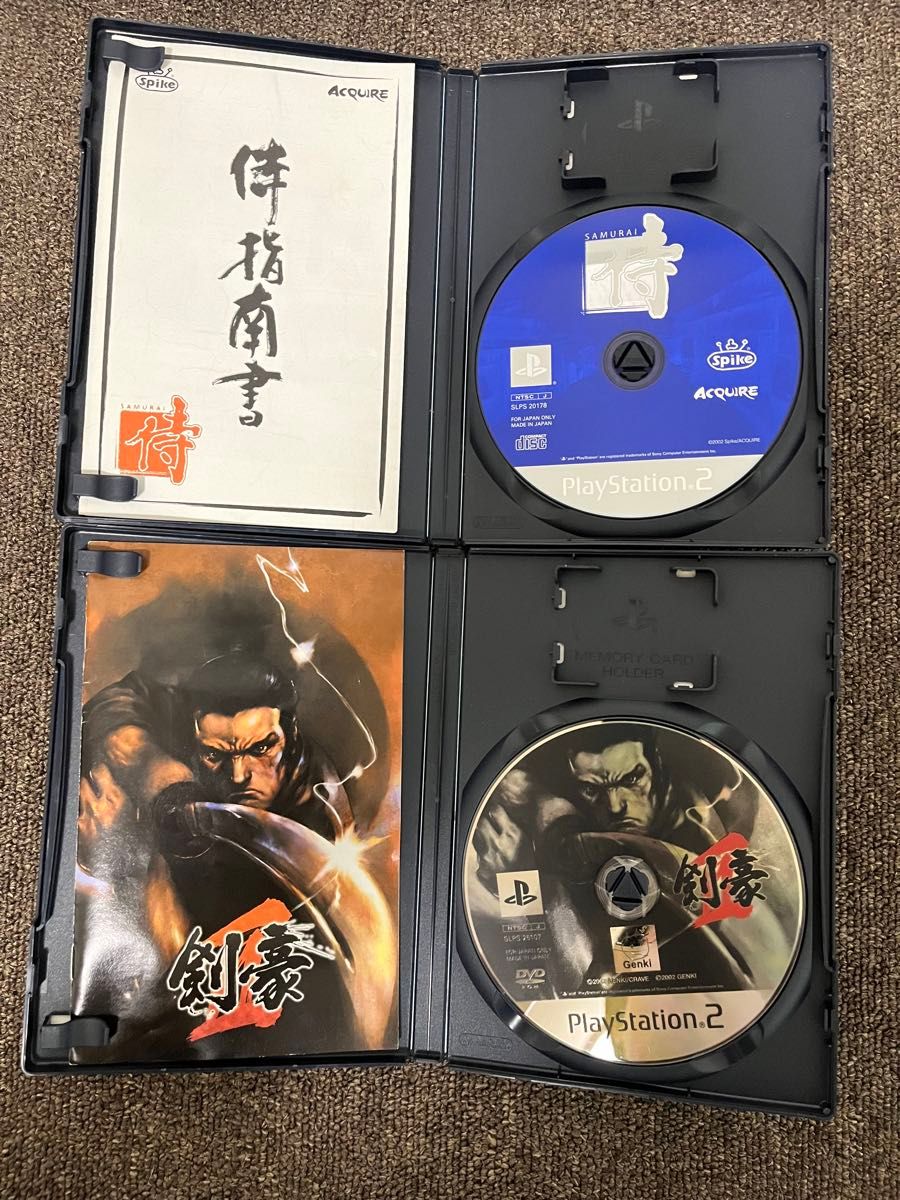 PS2 侍 剣豪2 のセット　　　　　　　　　　　　　　　PS2ソフト KENGO2 SAMURAI