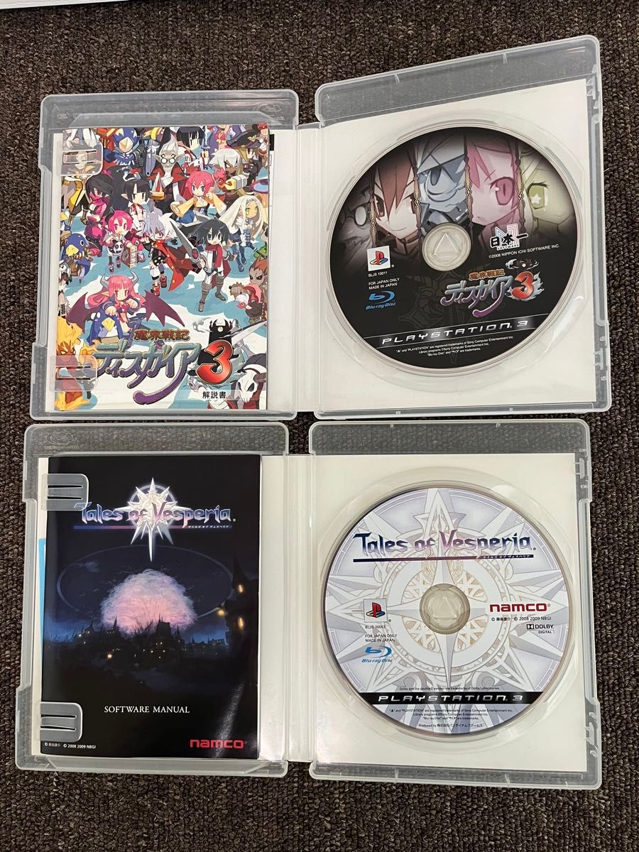 PS3 魔界戦記ディスガイア3   テイルズオブヴェスペリア のセット　PS3ソフト　Tales of Vesperia