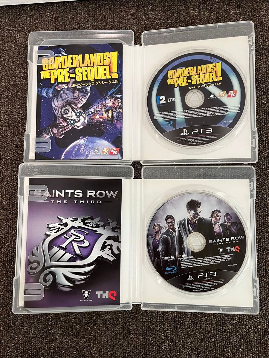 PS3 ボーダーランズ プリシークエル　セインツロウ のセット　PS3ソフト　BORDERLANDS SAINTSROW