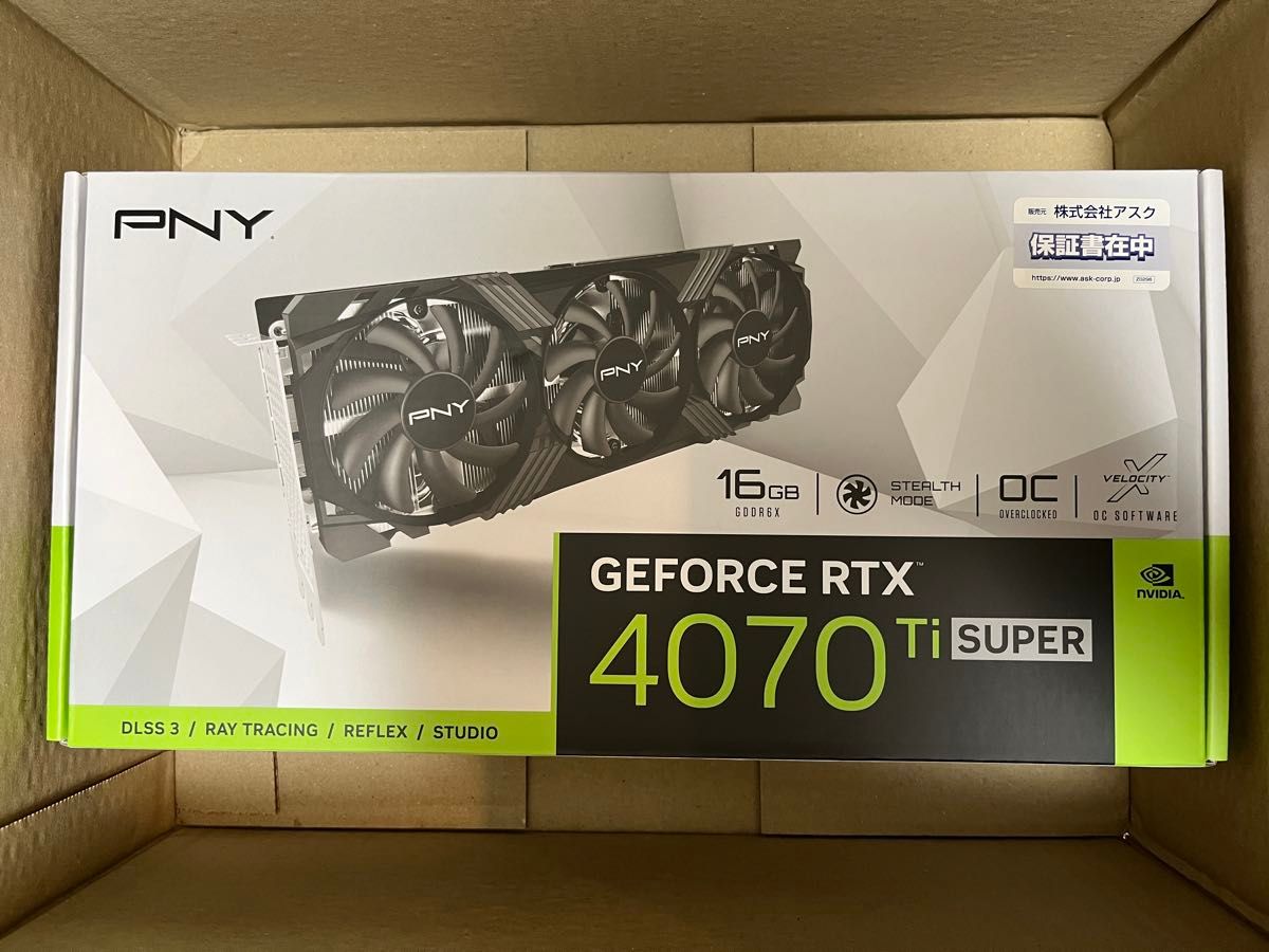 PNY GeForce RTX 4070Ti SUPER 16GB VERTO OC VCG4070TS16TFXPB1-O